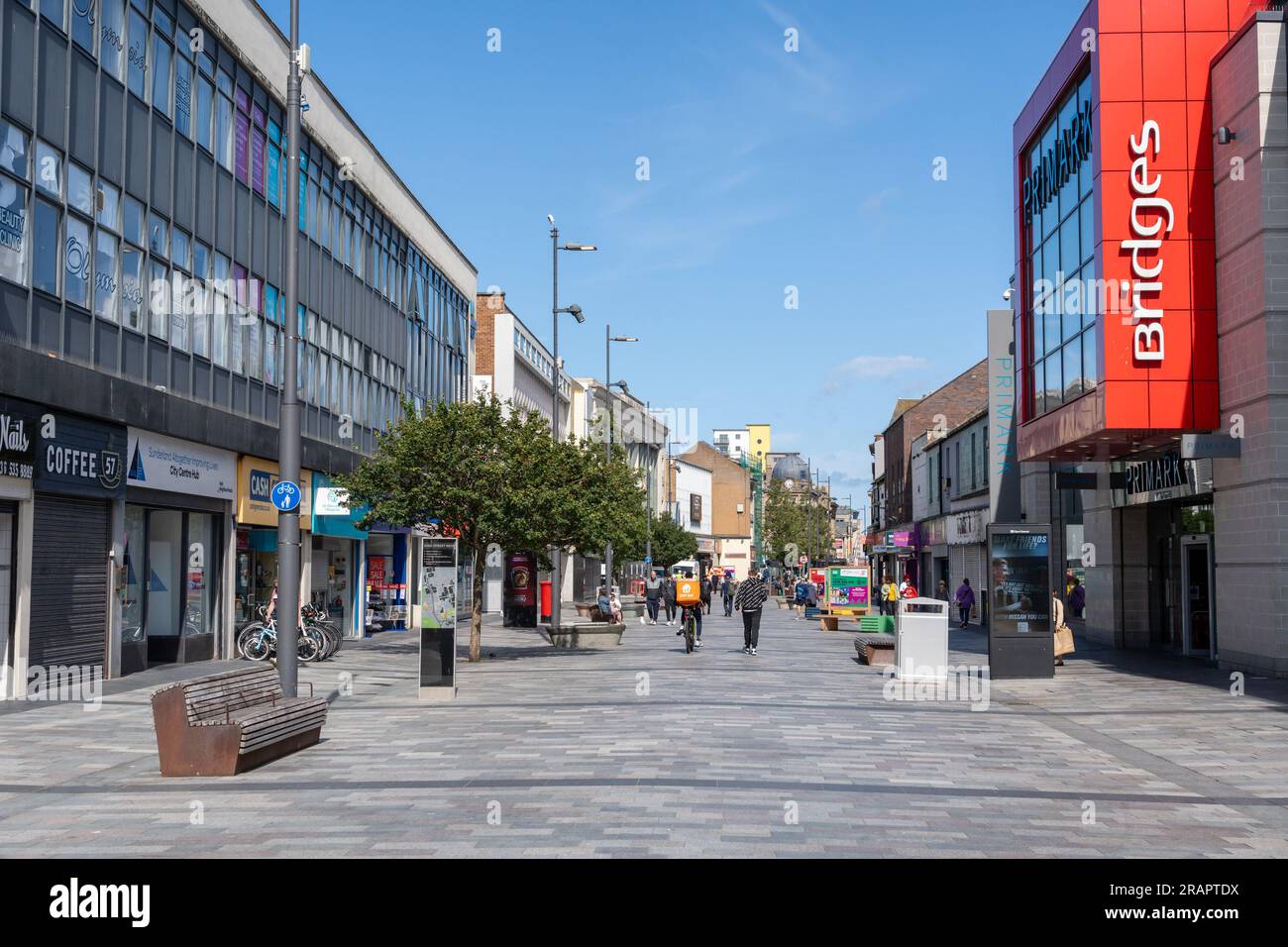 High Street West In The City Of Sunderland UK Including The Bridges High Street West In The City Of Sunderland UK Including The Bridges