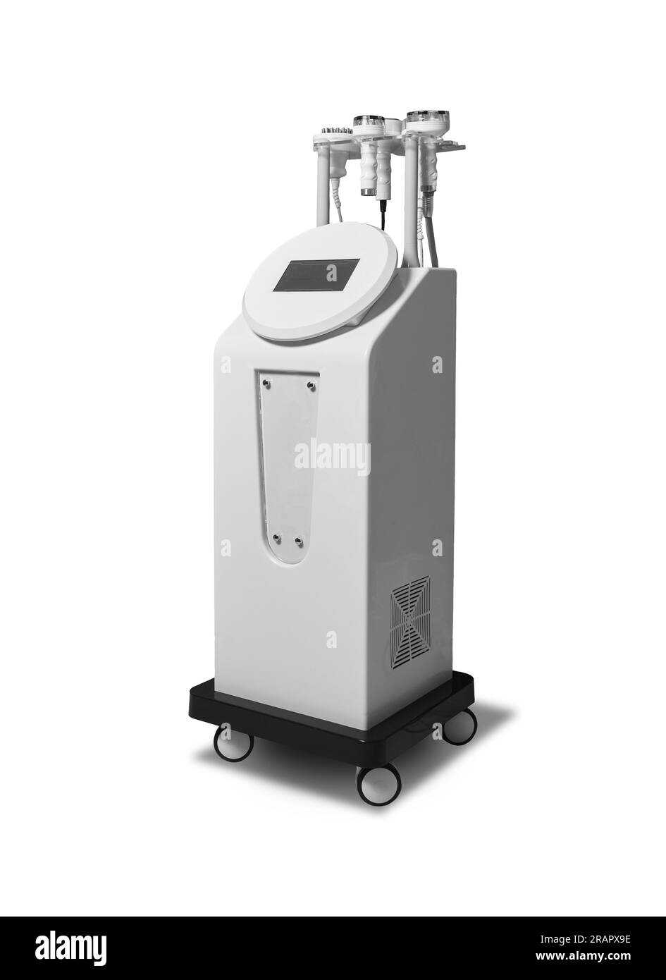 Slimming machine to cavitation, rf lifting and vacuum treatment on white isolated background Stock Photo