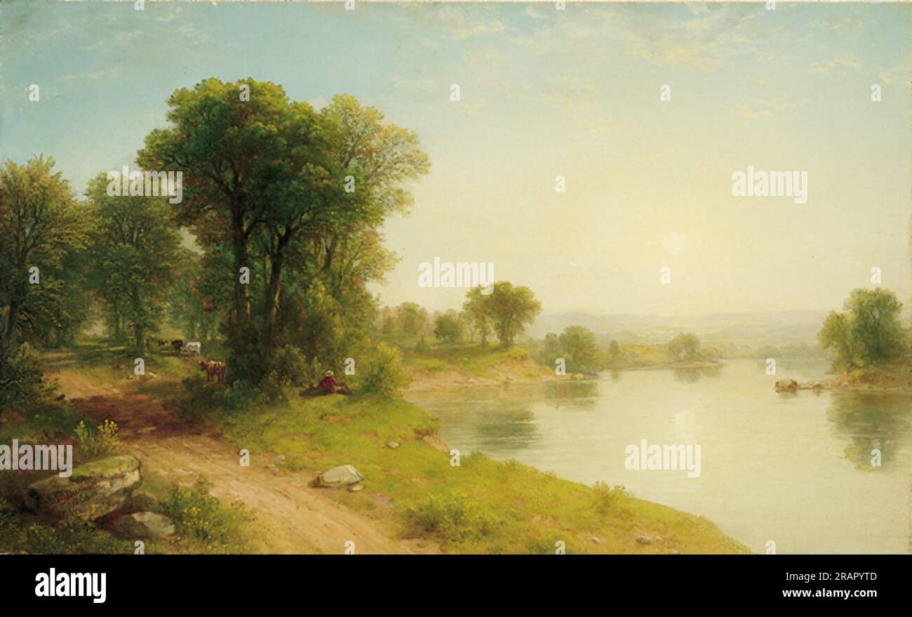 Landscape by Asher Brown Durand Stock Photo