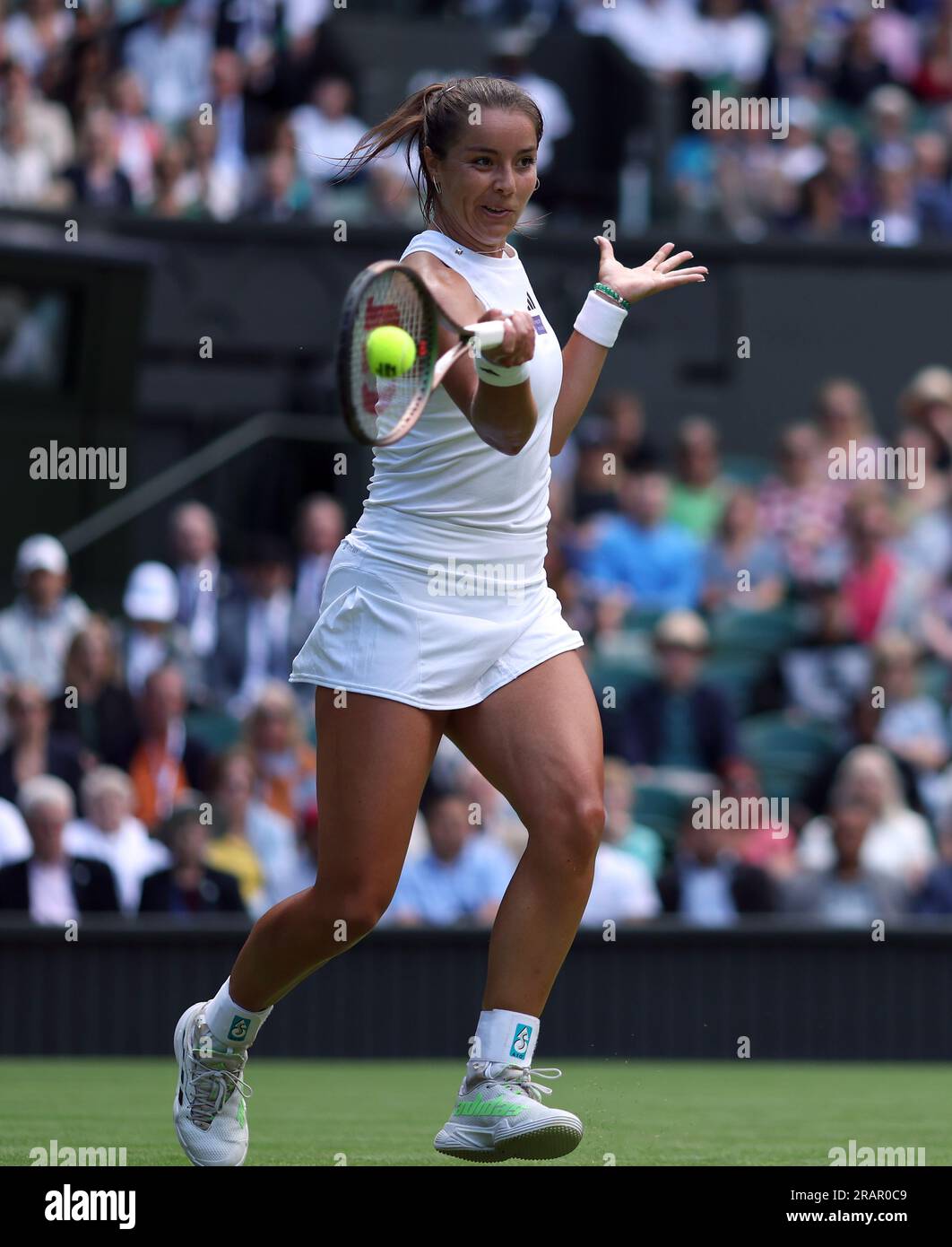 Jodie Burrage In Action Against Daria Kasatkina (not Pictured) On Day ...