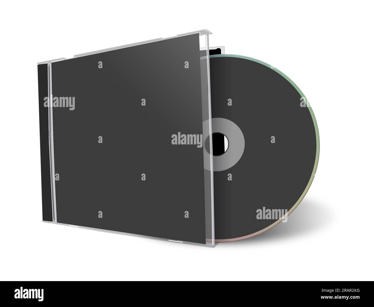 CD or DVD blank template black for presentation layouts and design. 3D