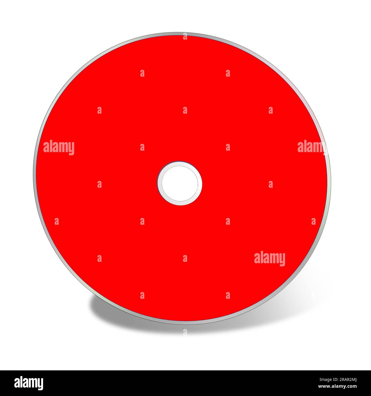 CD or DVD blank template red for presentation layouts and design. 3D