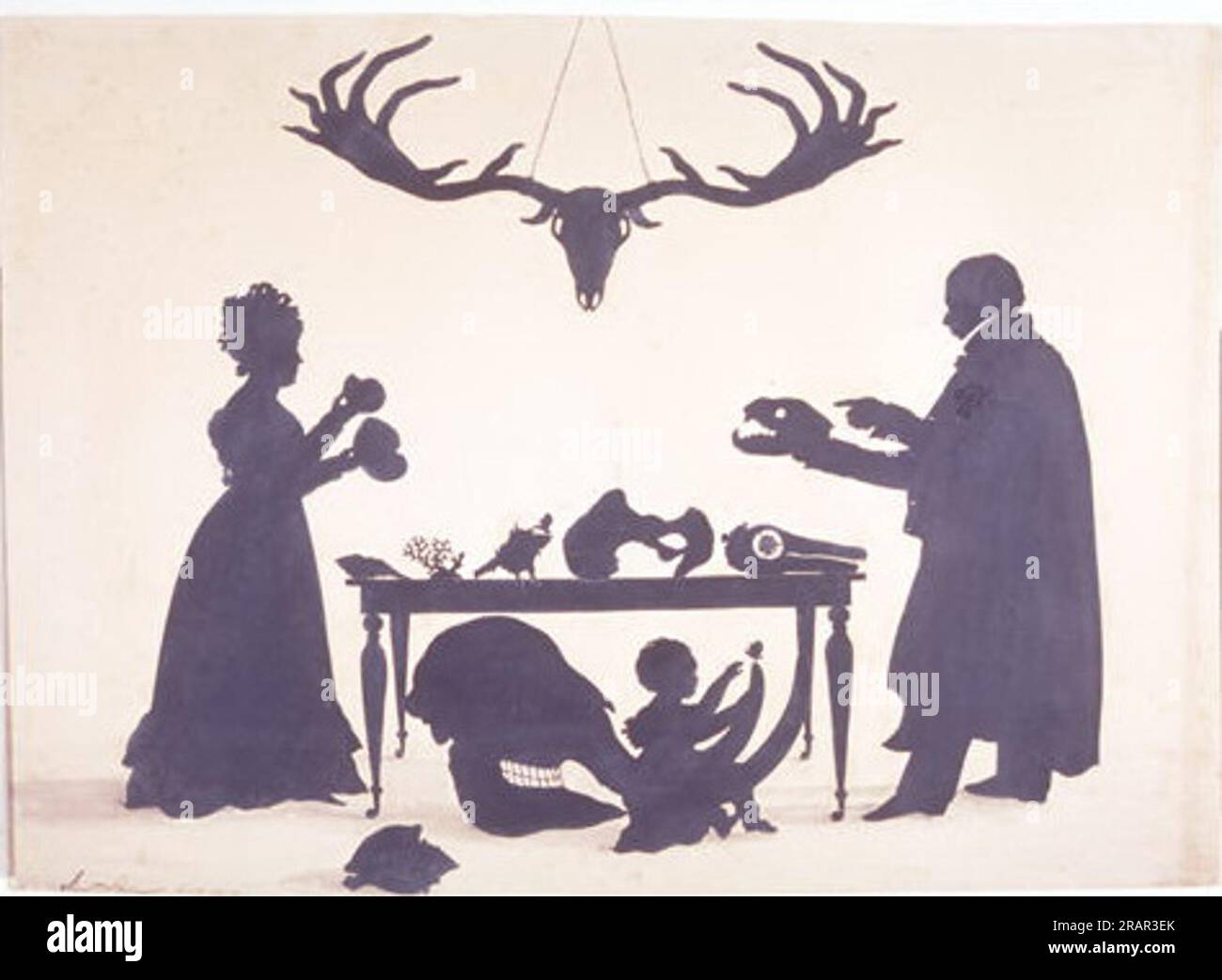 William Buckland and his Wife and Son Frank, Examining Buckland's ...