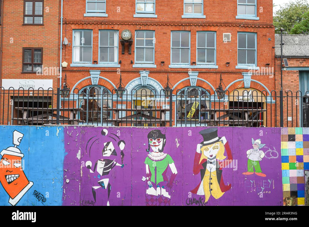 Graffiti on urban wall in UK town Stock Photo Alamy