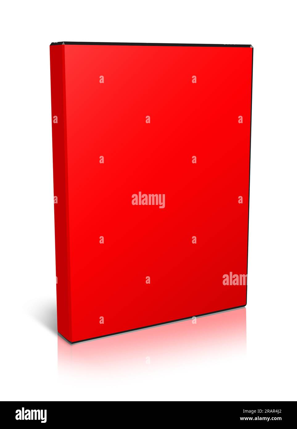 DVD box blank template red for presentation layouts and design. 3D ...