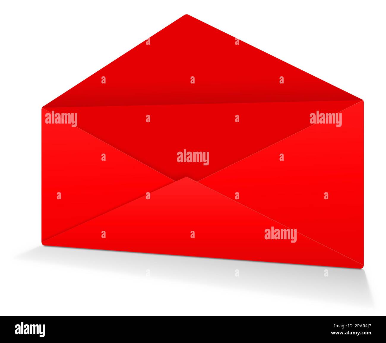 Red Postal envelope blank template for presentation layouts and design ...