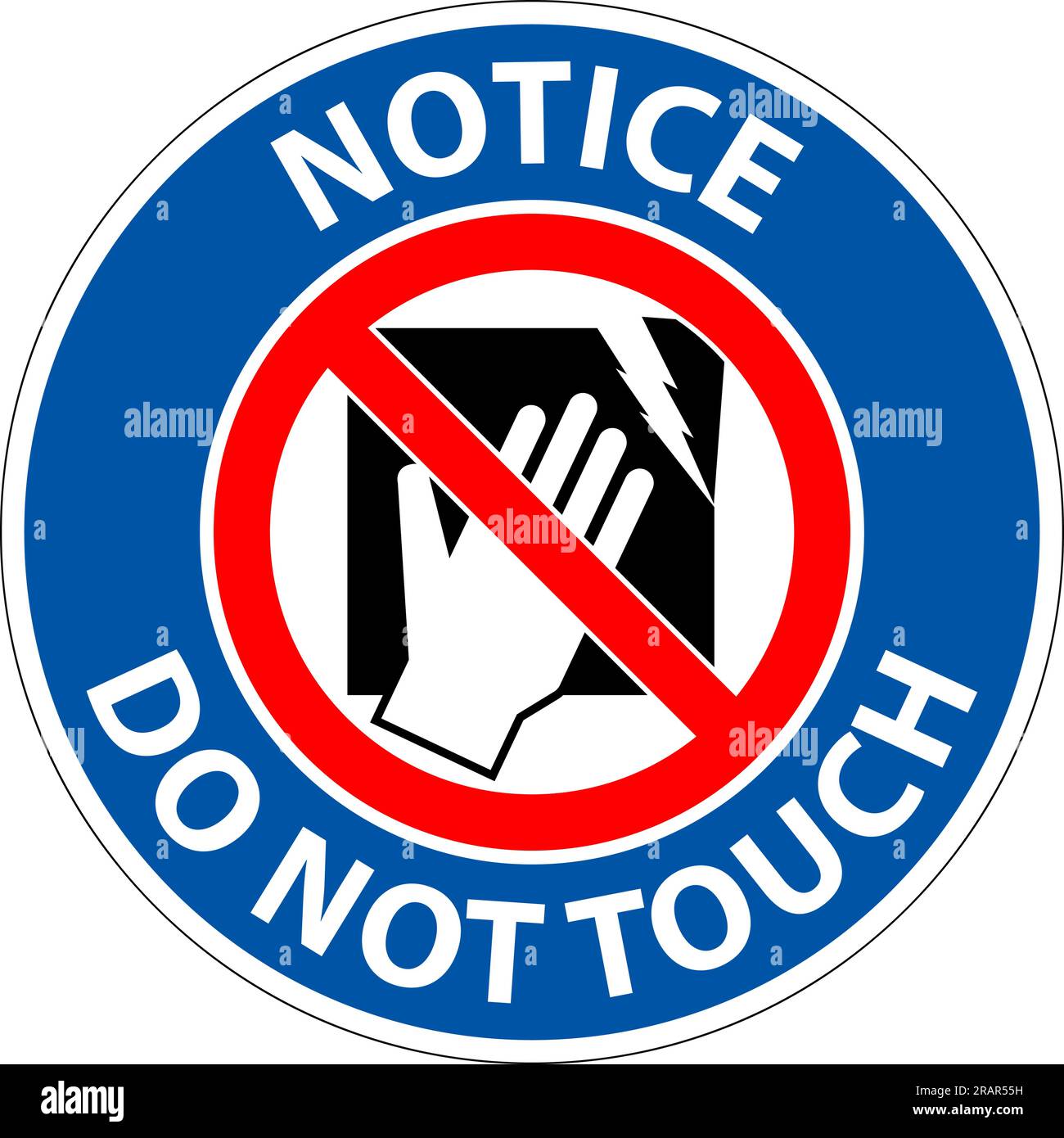 Notice Machine Sign Fragile Equipment, Do Not Touch Stock Vector Image