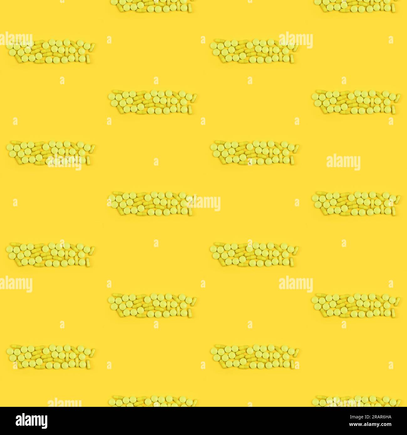 Seamless pattern. Pharmaceutical tablets, medicine for people's health