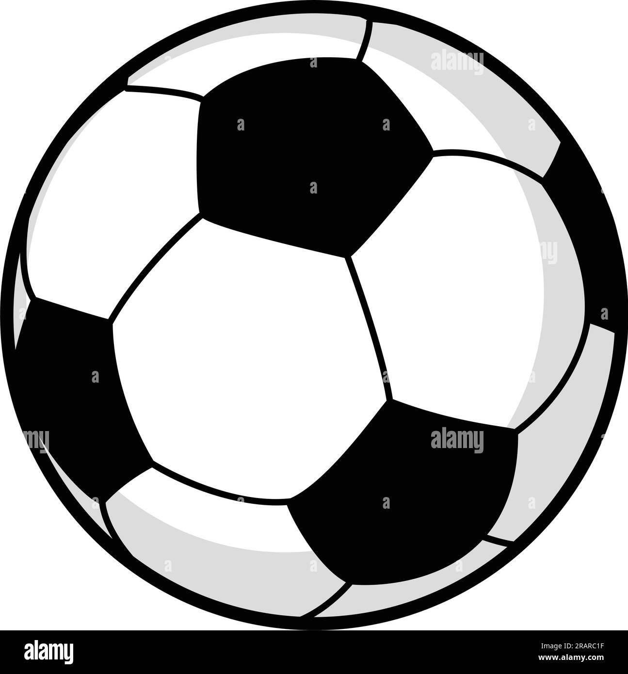 Graphic illustration of a soccer ball isolated on white Stock Vector ...