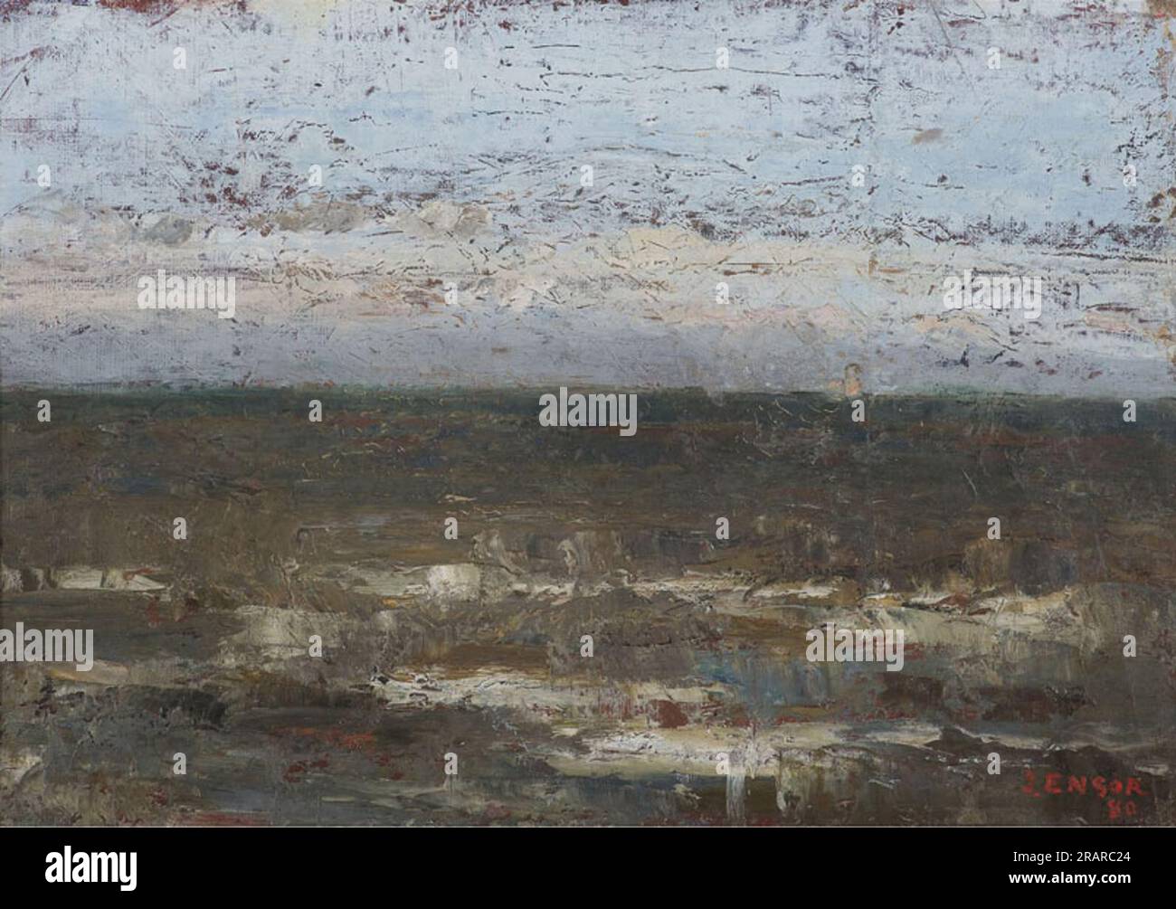 Seascape 1880 by James Ensor Stock Photo - Alamy