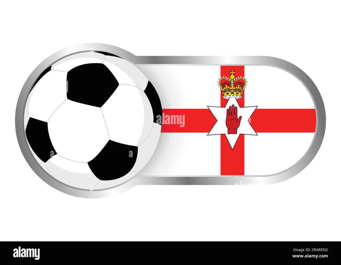 Bonnet Irlande Du Nord Football – Drapeau Ulster – 2 Logos Avant Et Arrière – Neuf
