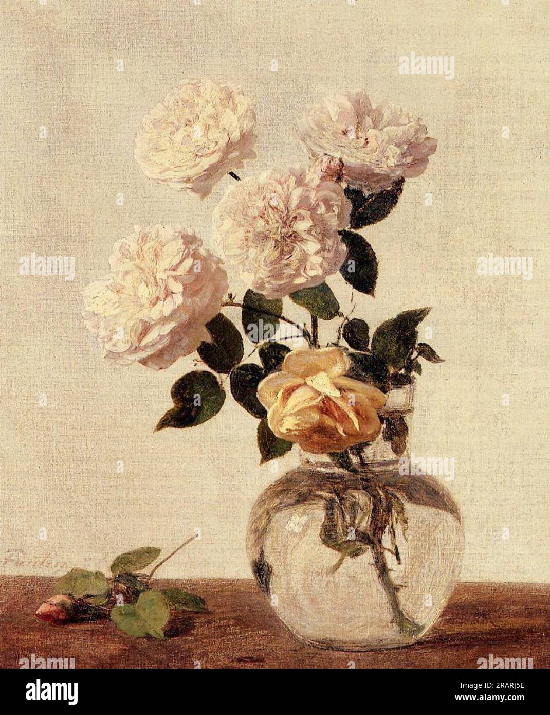 Roses 1883 by Henri Fantin-Latour Stock Photo - Alamy