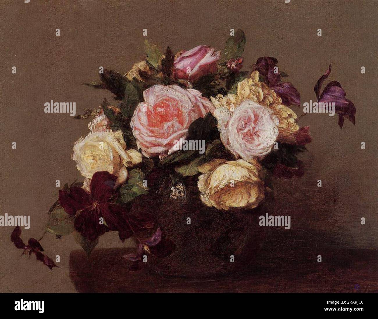 Roses 1883 by Henri Fantin-Latour Stock Photo - Alamy
