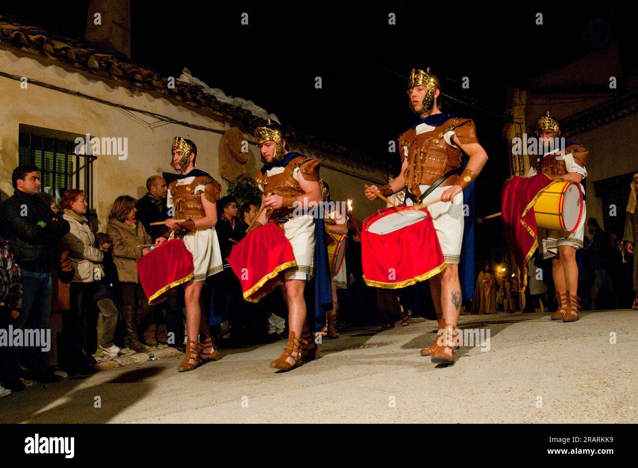 Performance. Passion of Chinchon. Chinchon, Madrid province, Spain. Stock Photo