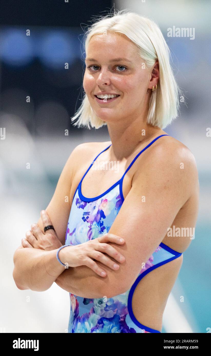 EINDHOVEN - Portrait of Sharon van Rouwendaal. The open water swimmer is preparing for the world swimming championships, which take place in the Japanese city of Fukuoka. ANP IRIS VAN DEN BROEK netherlands out - belgium out Stock Photo