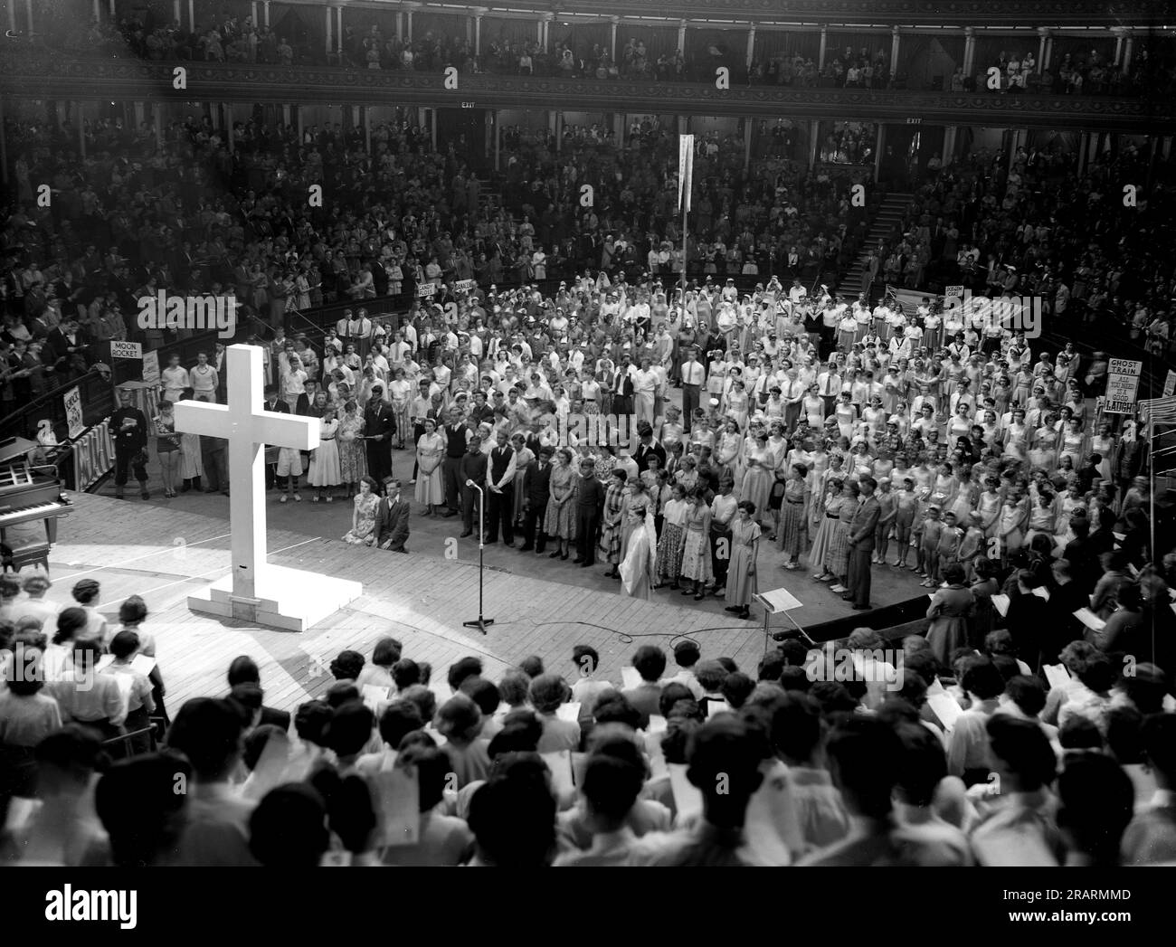 World Fair 1955 christian convention at Royal Albert Hall, London Stock Photo