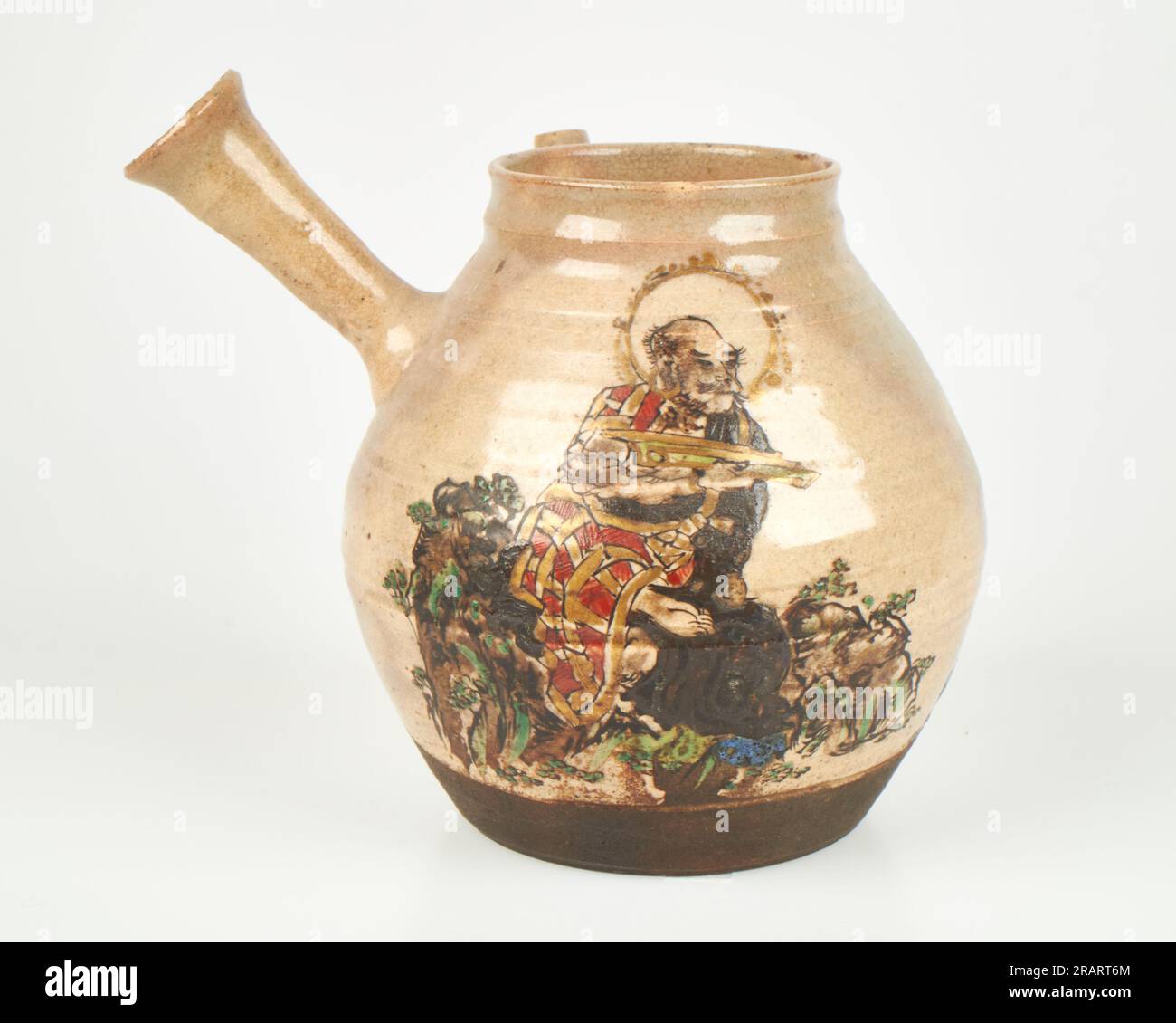 Antique Japanese Kiyomizu Rokubei teapot kyusu Stock Photo Alamy