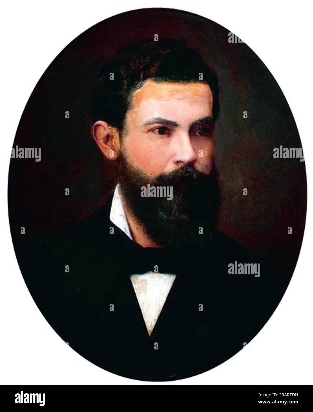 Portrait of Dr. Francisco Eugenio Pacheco e Silva 1884 by Jose Ferraz de Almeida Junior Stock Photo