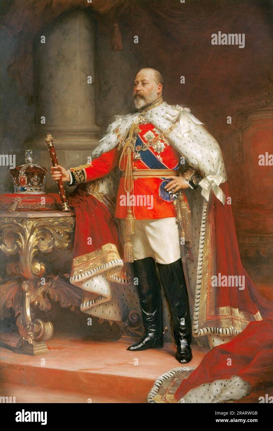 Portrait of King Edward Vii 1912 by Luke Fildes Stock Photo - Alamy