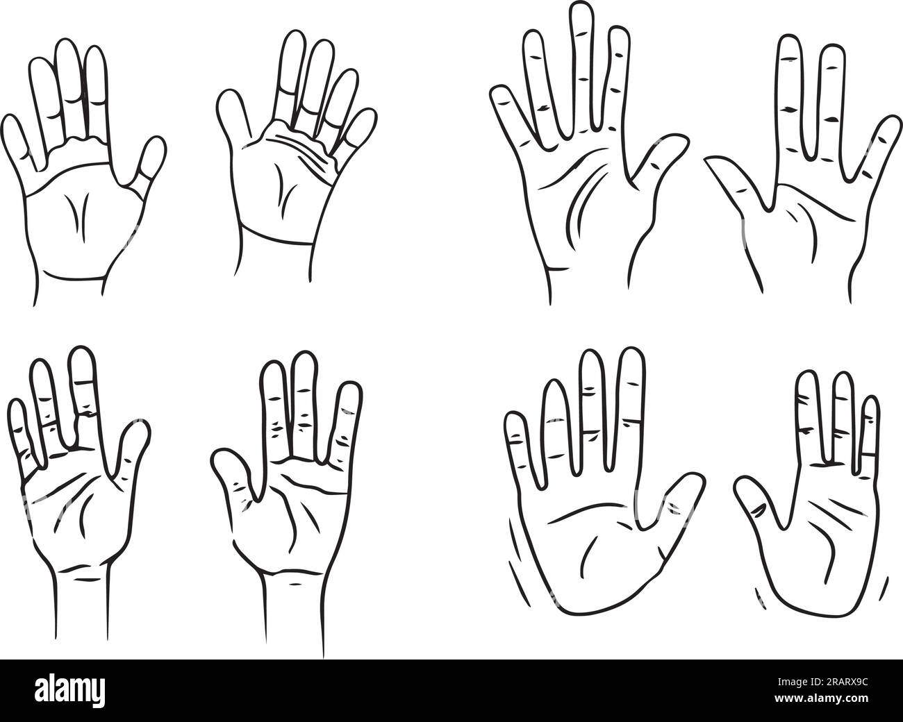 Line art hand vector illustration Stock Vector