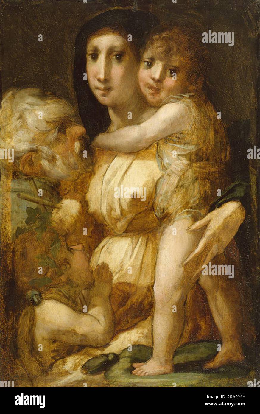 The Holy Family with the Infant Saint John the Baptist 1521 by Rosso ...