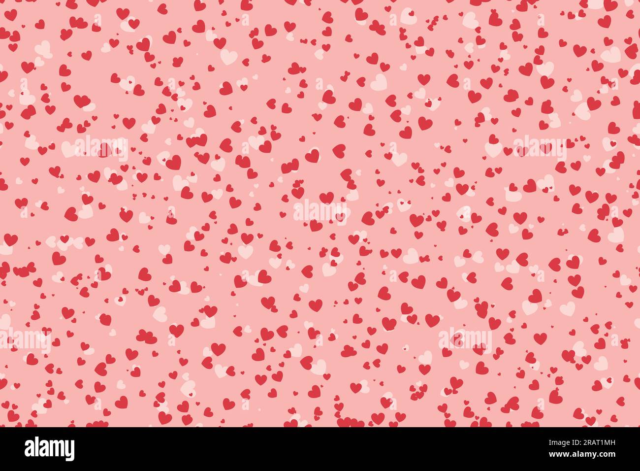 seamless love, Valentine's Day pattern with tiny hearts- vector illustration Stock Vector
