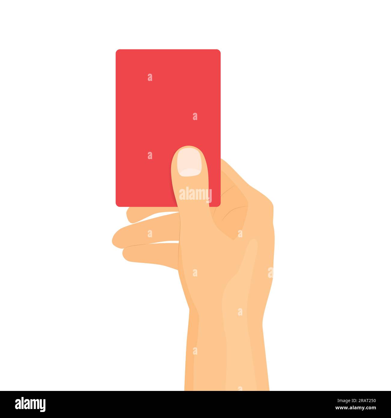 cartoon illustration of soccer referee showing red card Stock Vector Image  & Art - Alamy