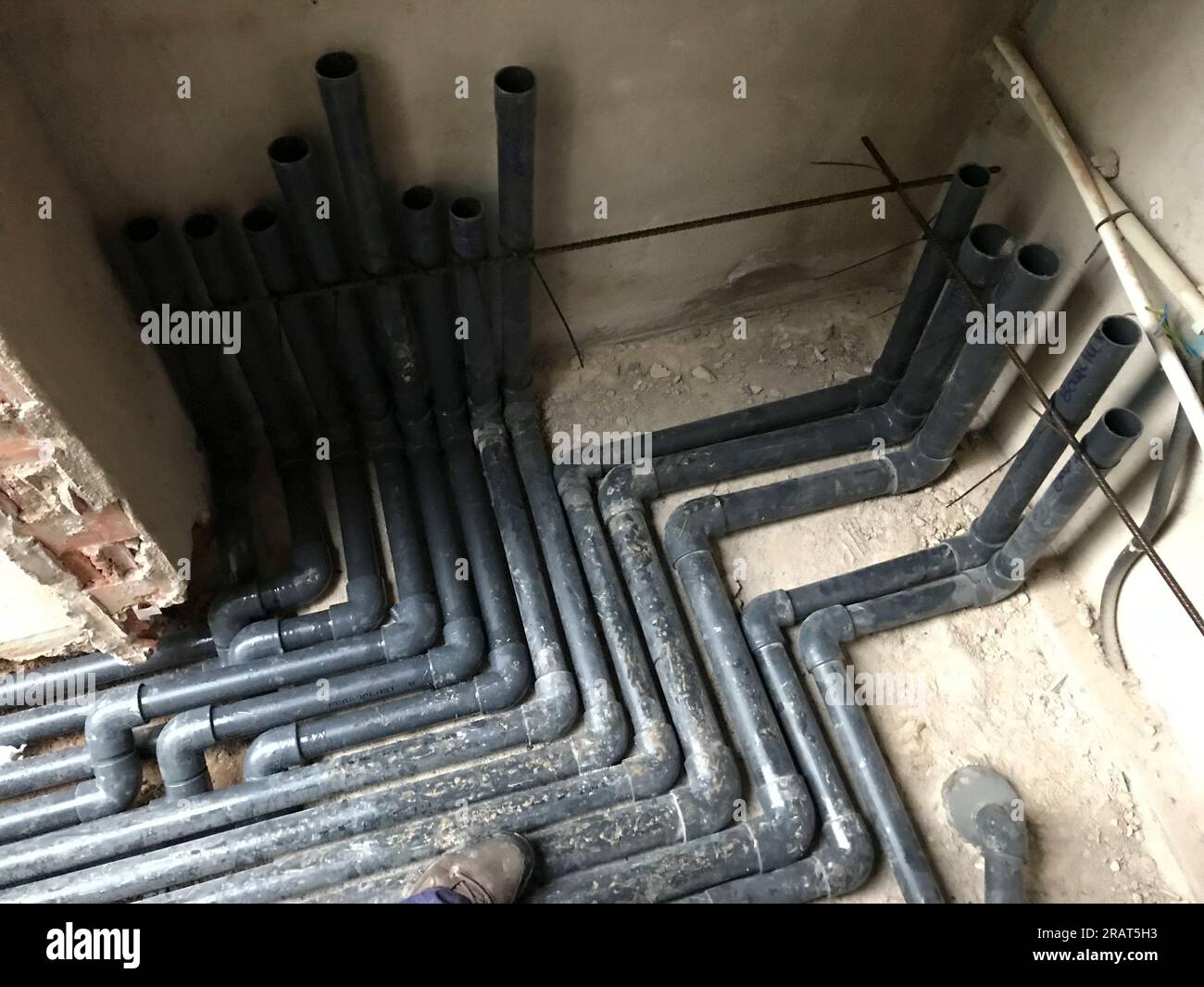 group of figures formed by lvc pipes and elbows in a plumbing system