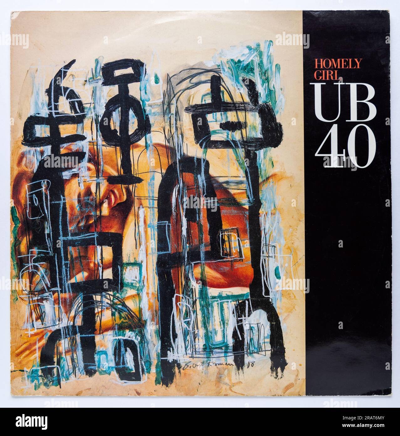 Picture Cover Of The 12 Inch Single Version Of Homely Girl By UB40 