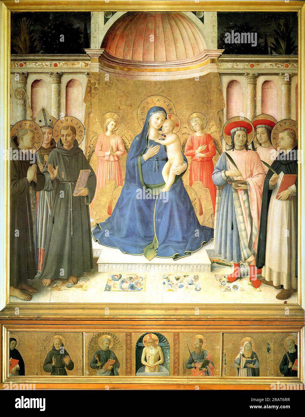 Bosco ai Frati Altarpiece 1450 by Fra Angelico Stock Photo Alamy