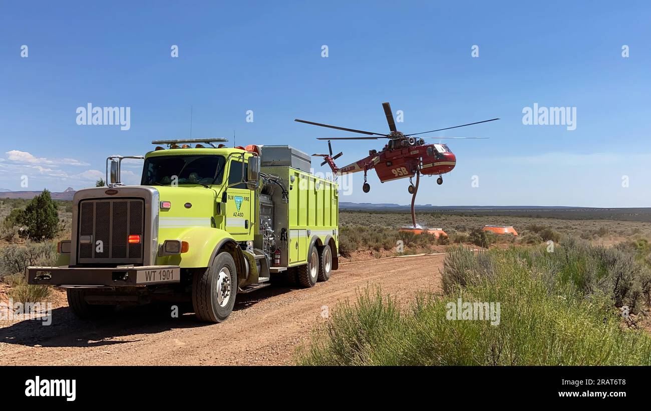 The Pine Hollow Fire burned near the Arizona-Utah border. Photo by BLM ...