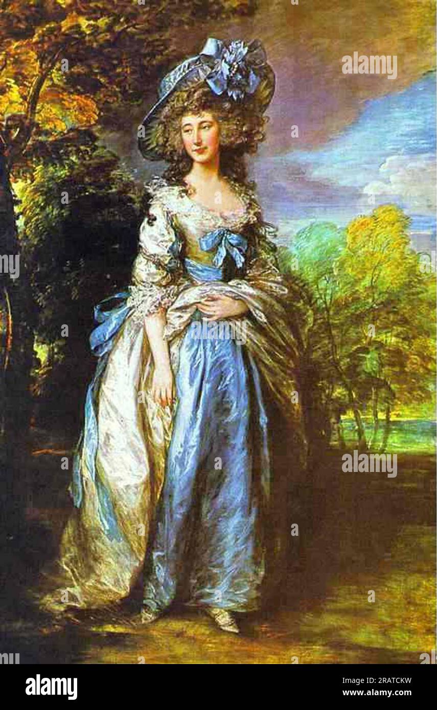 Sophia Charlotte, Lady Sheffield 1786 by Thomas Gainsborough Stock Photo