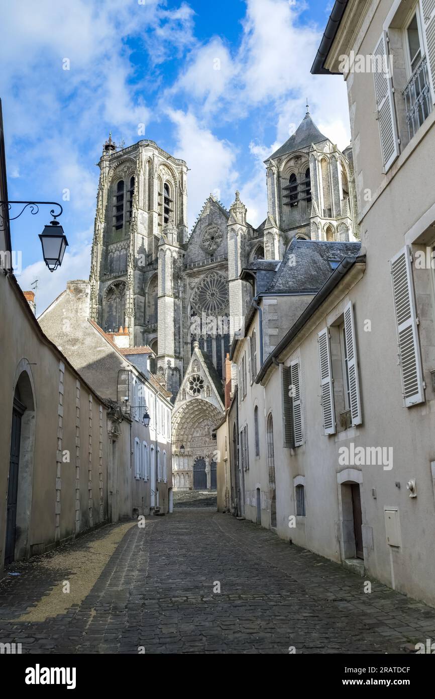 Bourges cathedral facade hi-res stock photography and images - Alamy