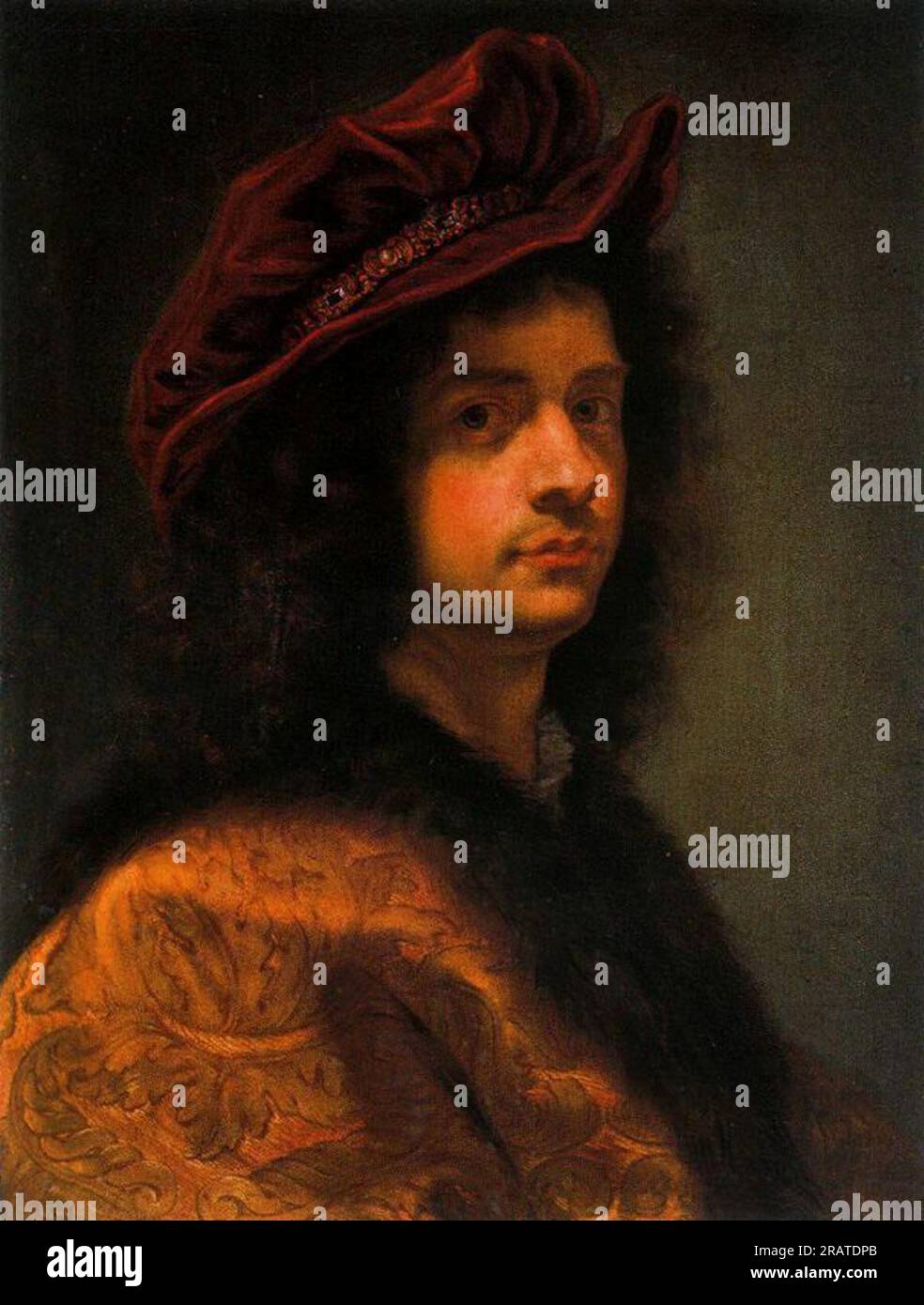 Autorretrato Corredor De Vasari 1668 by Giovanni Battista Gaulli Stock ...