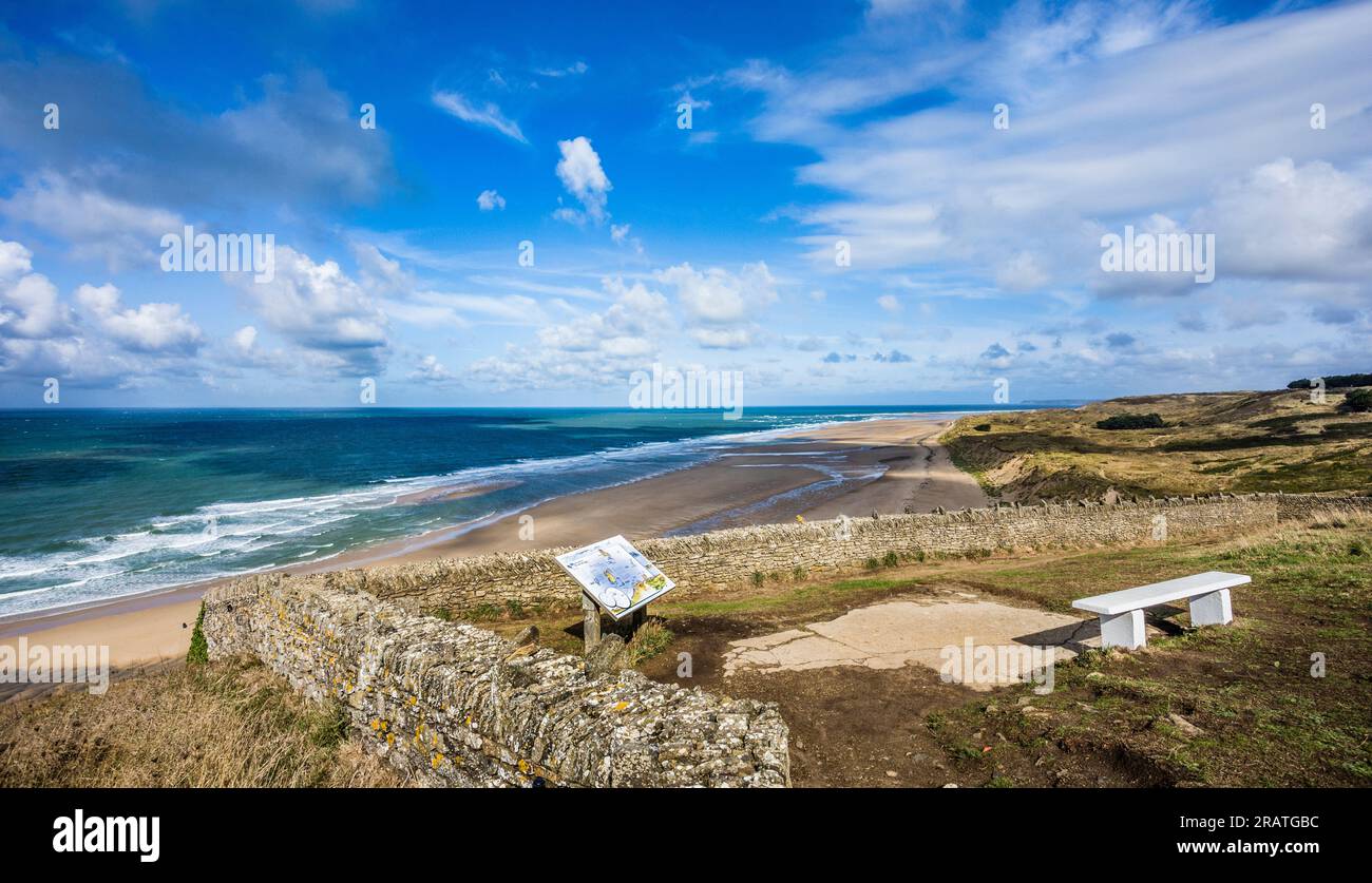 Plage de la Vieille Église, old church beach named after the ancient St