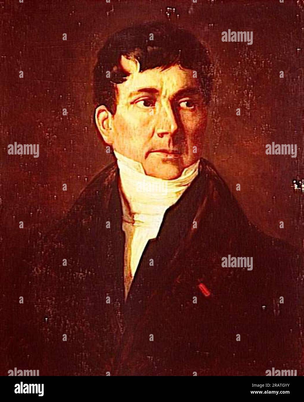 Presumed Portrait of Pierre Paul Royer-Collard by Théodore Géricault Stock Photo