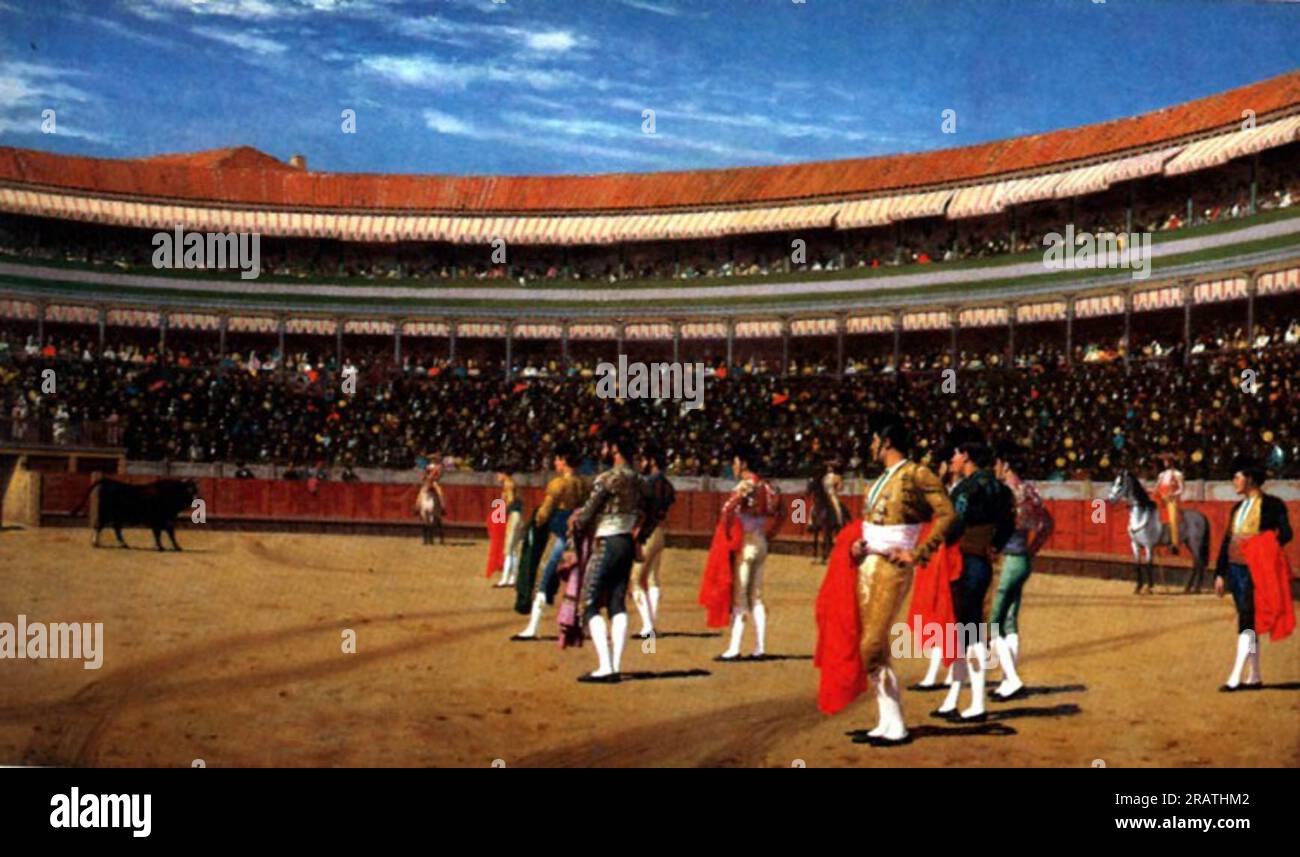 The Entry of the Bull by Jean-Leon Gerome Stock Photo - Alamy
