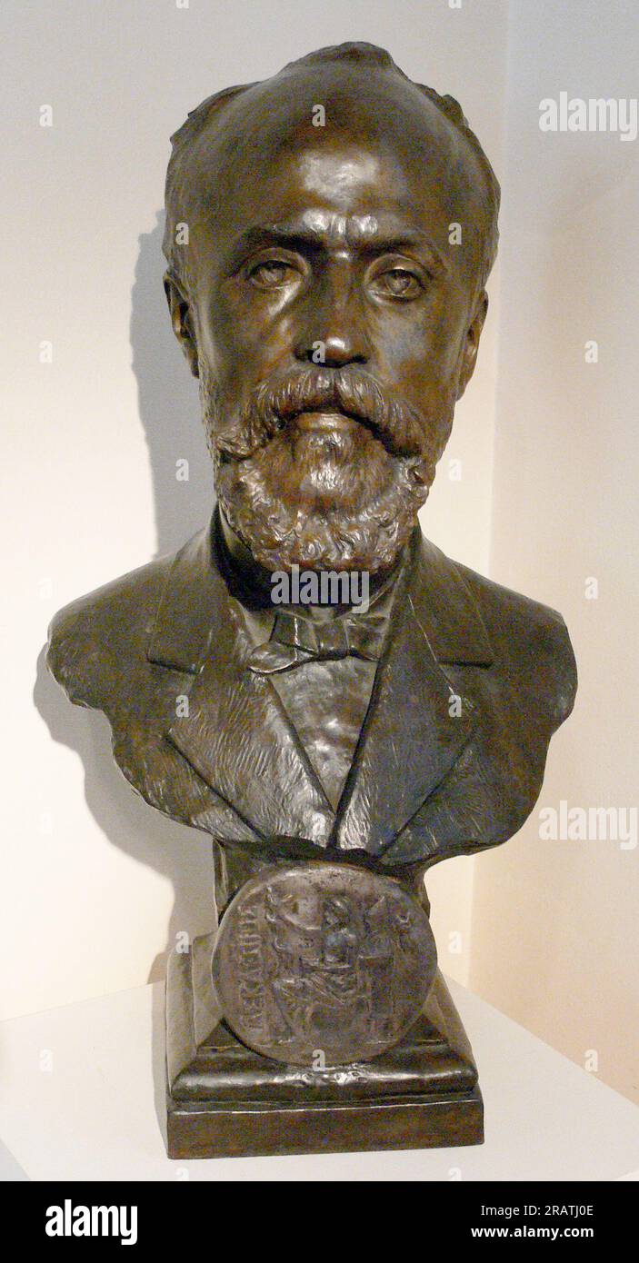 Bust of Paul Reclus by Jean-Leon Gerome Stock Photo