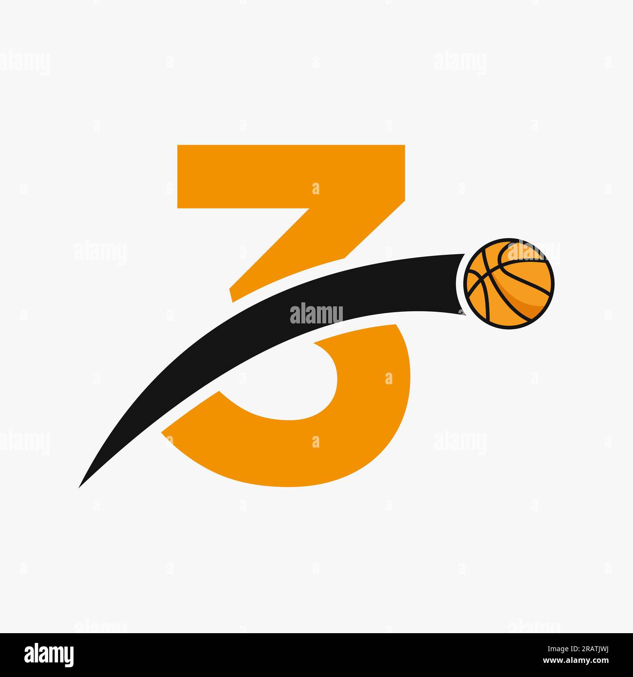 3 On 3 Basketball Tournament Logo