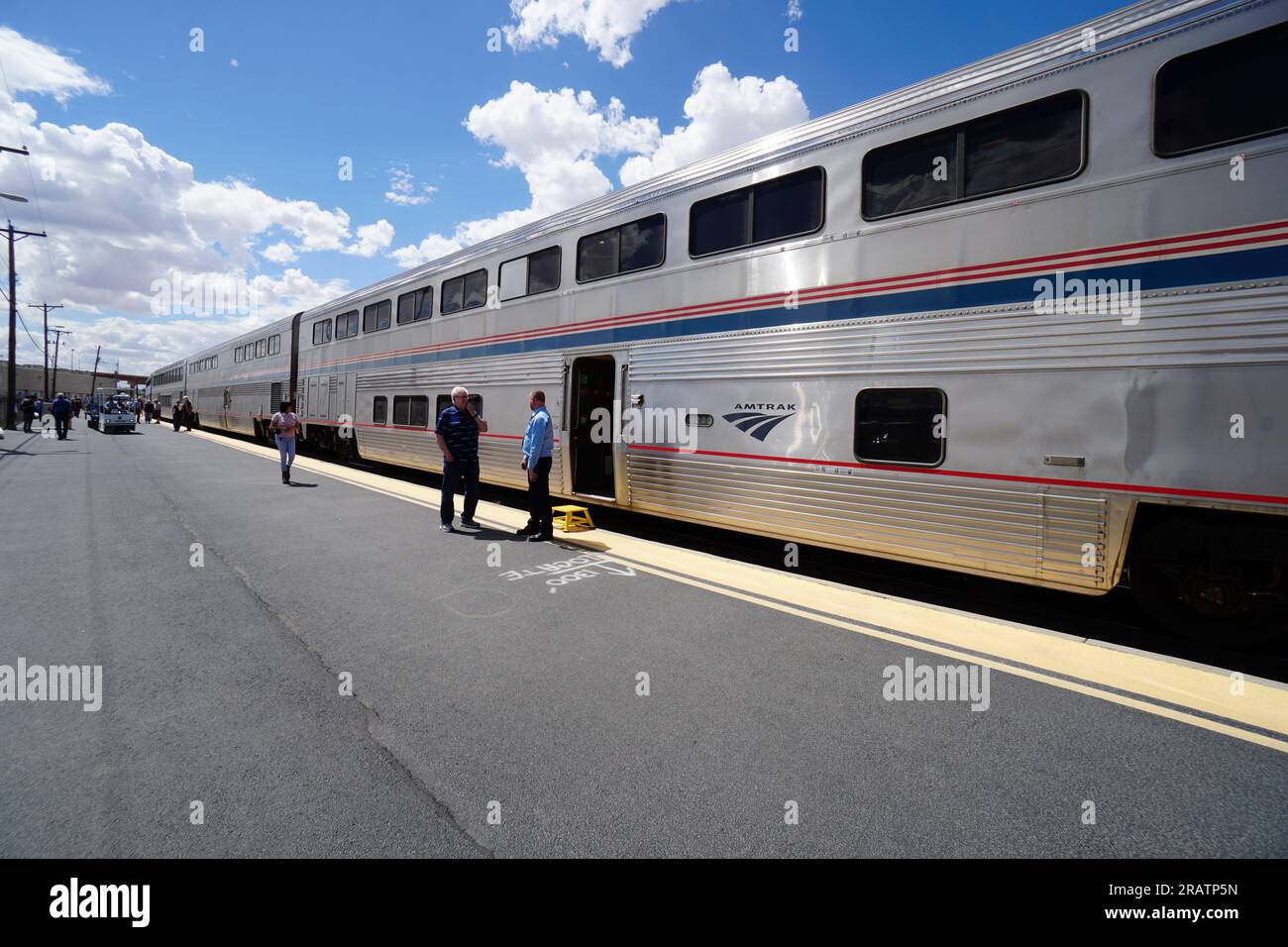 AMTRAK passenger train at the station in El Paso, TX Stock Photo Alamy