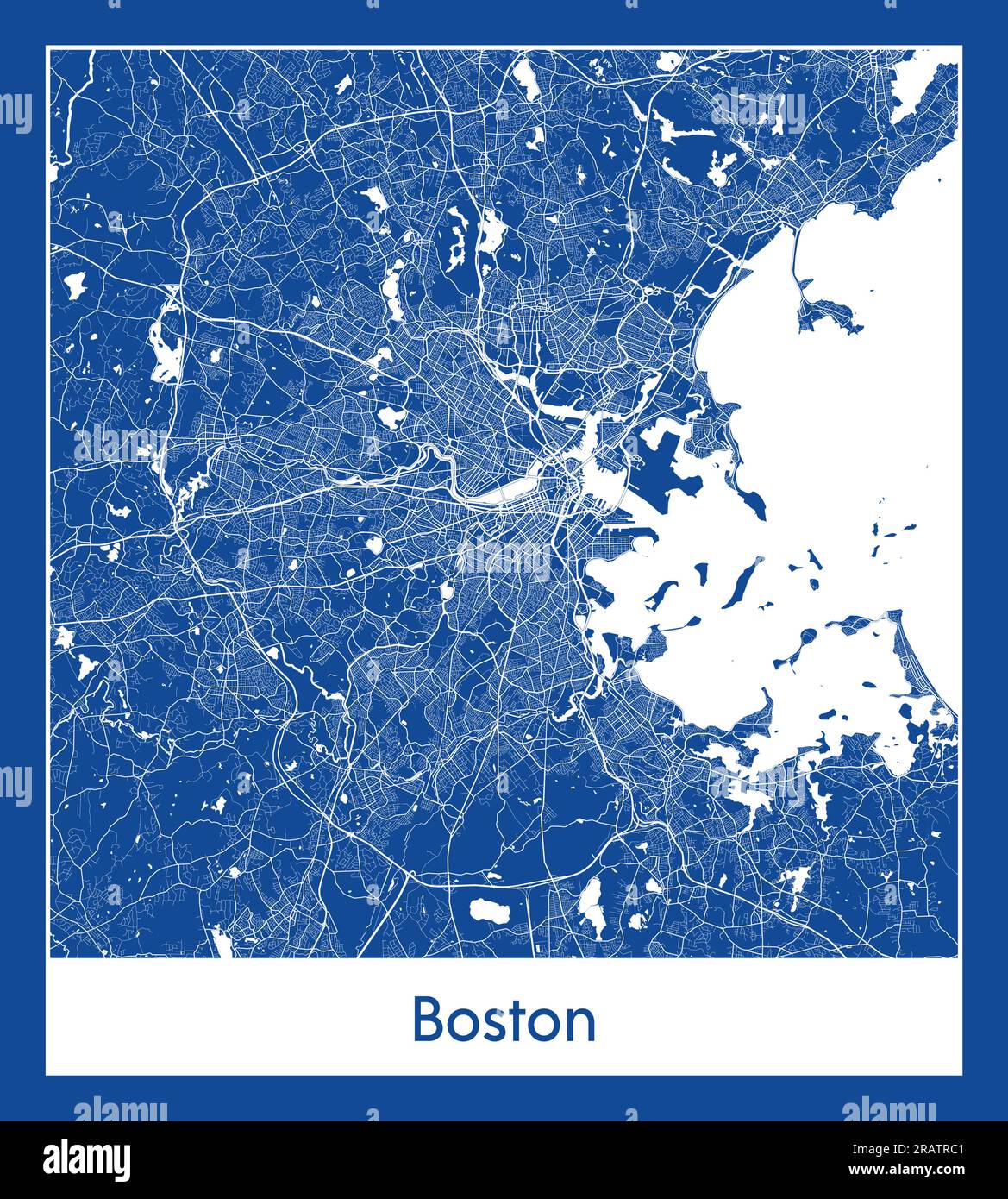 City of boston map hires stock photography and images Alamy