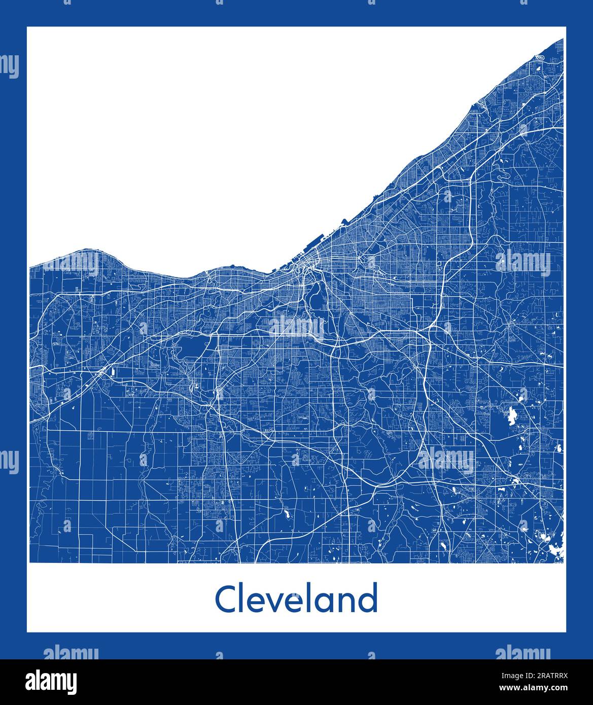 Map of cleveland hires stock photography and images Alamy