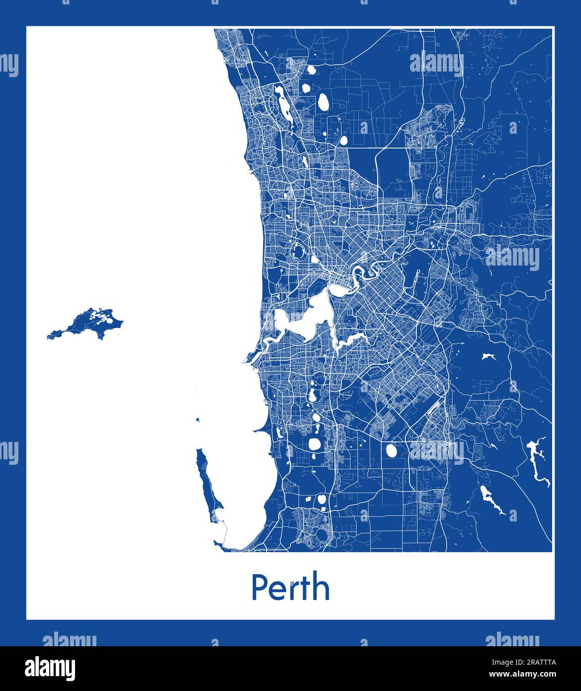 Perth map hi-res stock photography and images - Alamy