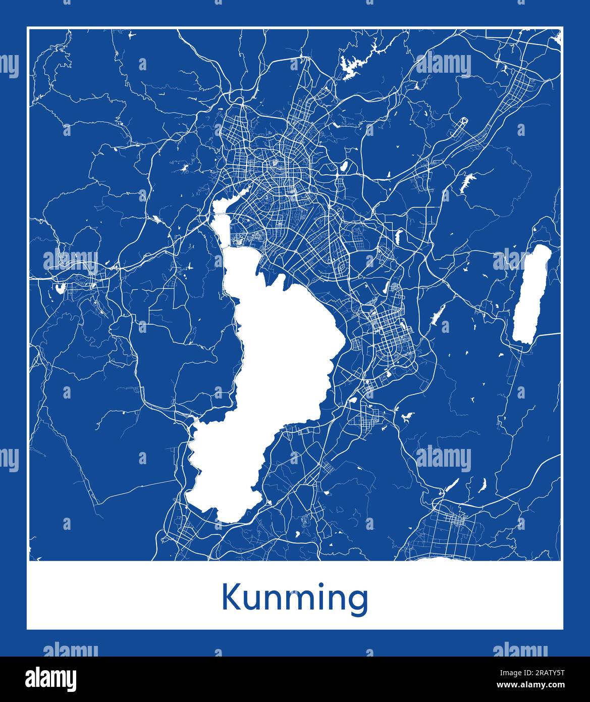 Map of kunming hi-res stock photography and images - Alamy