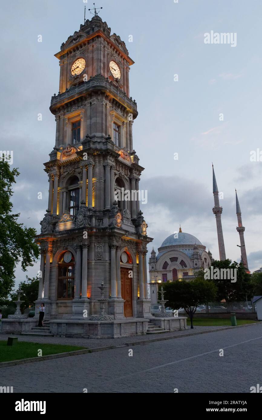 Dolmabahce tower hi-res stock photography and images - Alamy