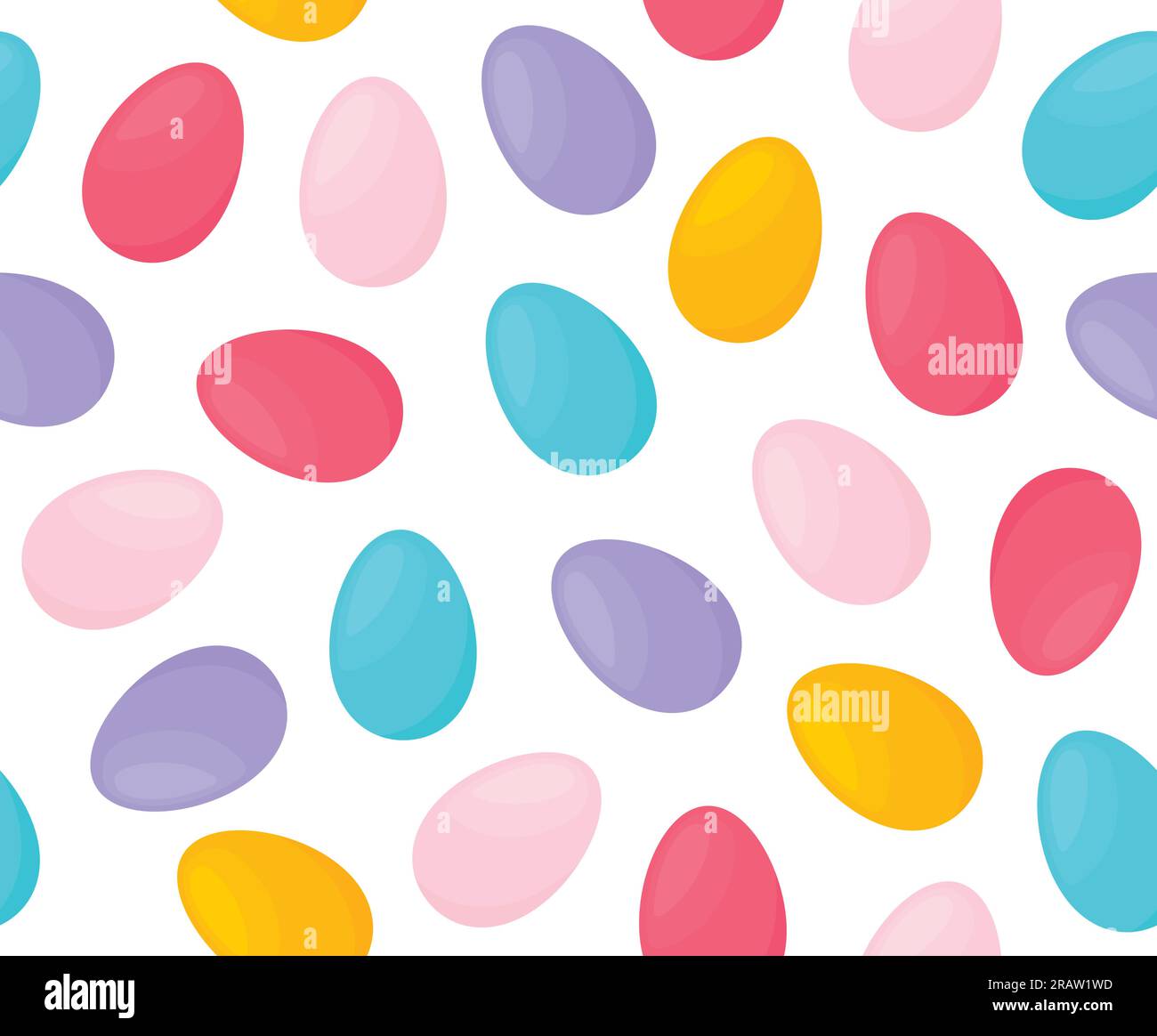 colorful easter eggs seamless background- vector illustration Stock Vector