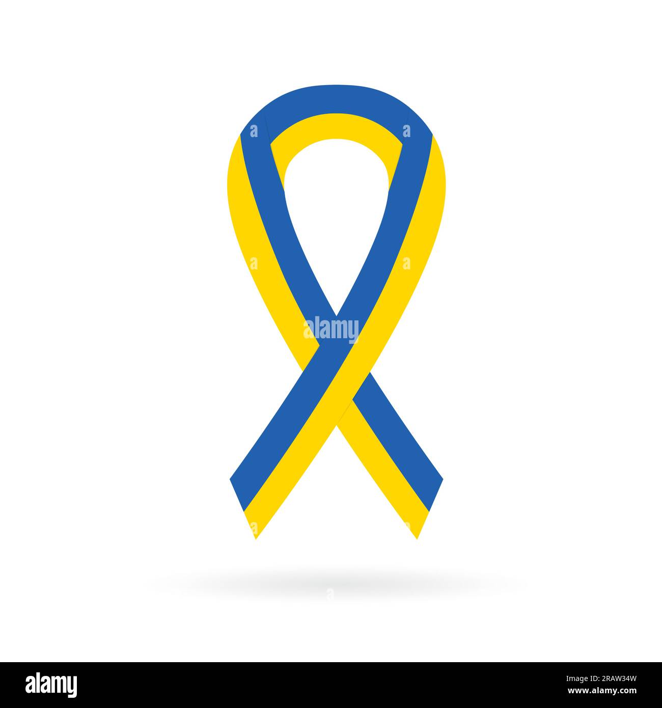 Ukraine Ribbon Support ribbon of solidarity with Ukraine - vector illustration Stock Vector ...