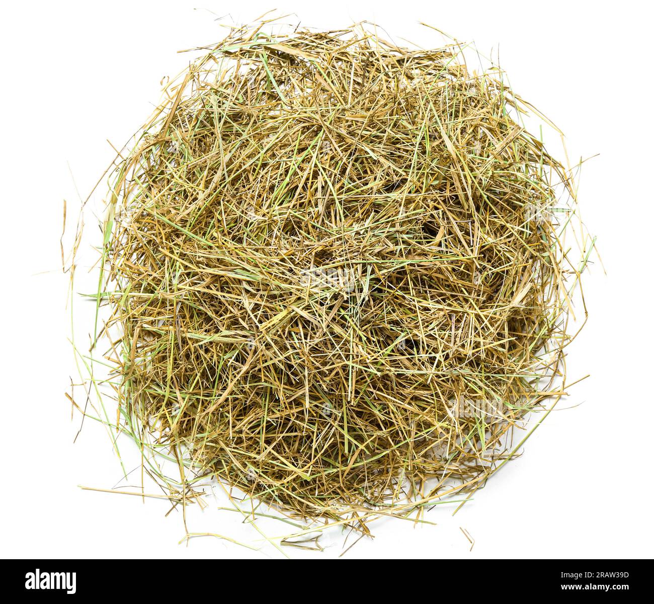 Heap of straw on white background Stock Photo - Alamy
