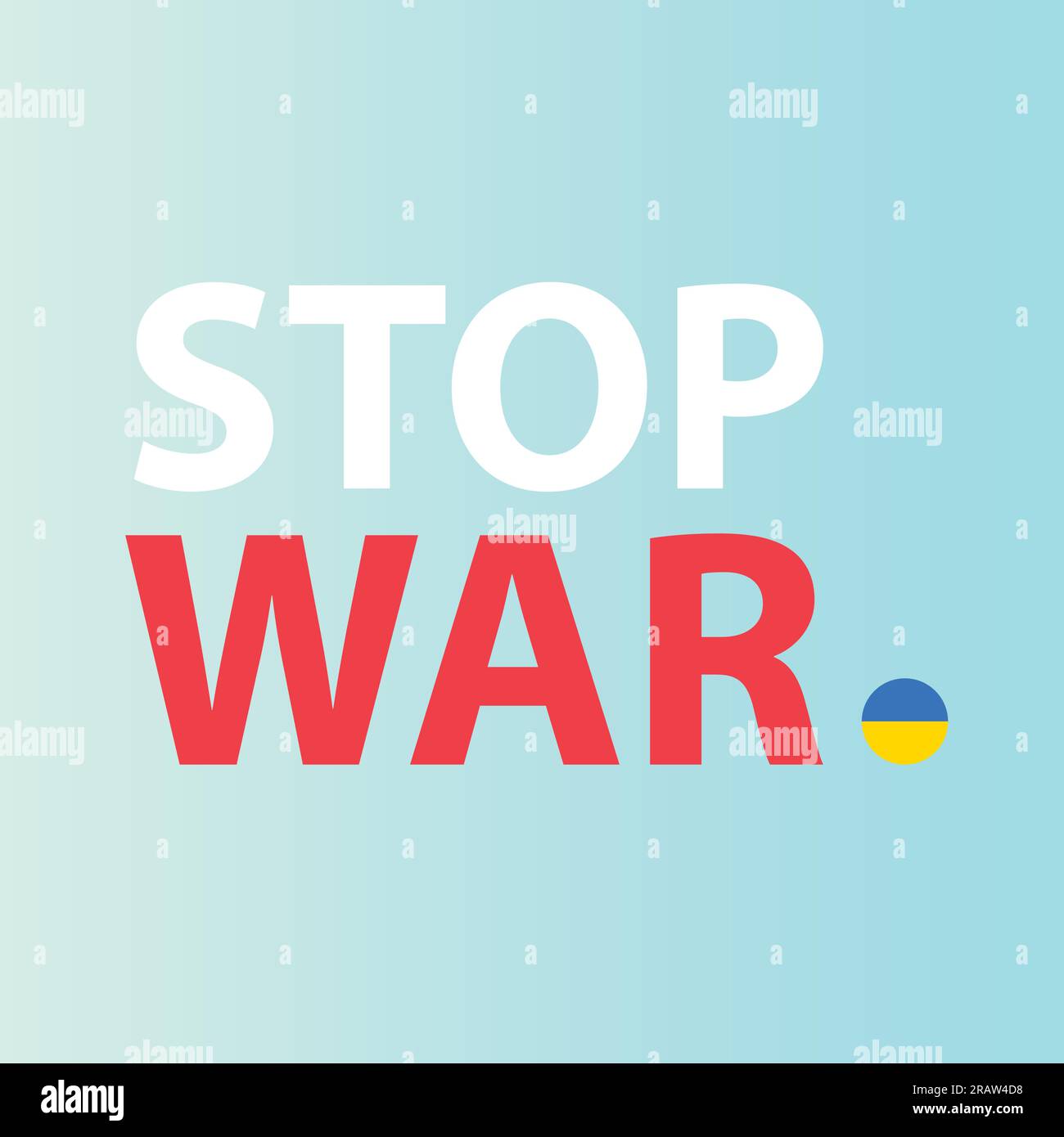 stop war in Ukraine concept- vector illustration Stock Vector