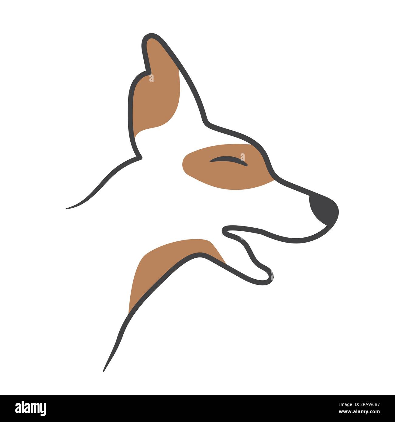 Dog head vector Stock Vector Images - Alamy